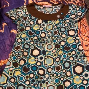 Cupids cup girls size 10/12 short sleeve tunic style shirt